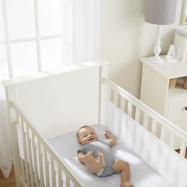 Aguard Baby Tela Respirável 3D Aerosoft para Berço — 2 Lados Branco Liso