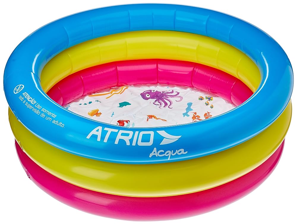 Átrio ES302 Piscina Inflável Circular Fundo do Mar 88 Litros