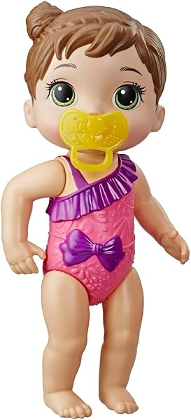 Baby Alive Banho Carinhoso Morena — 25 cm, à Prova d'Água