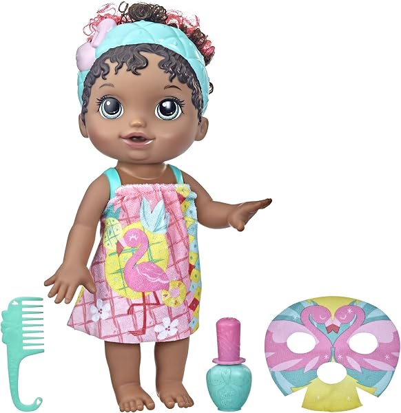 Baby Alive Glam Spa Dia de Princesa Flamingo — Verde