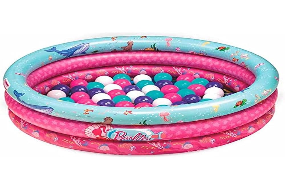 Barbie Piscina de Bolinhas Inflável com 25 Bolinhas