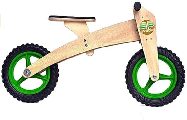 Bicicleta de Madeira Woodbike 3 Estágios Woodline Verde Camará