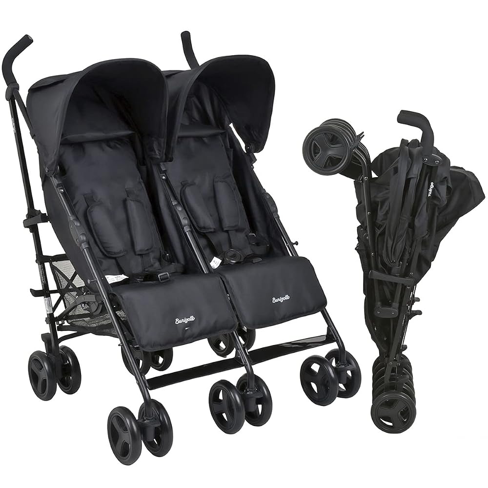 Carrinho de Gêmeos Burigotto Twingo Black