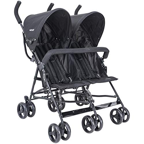 Carrinho de Gêmeos Youme Kiddo Preto