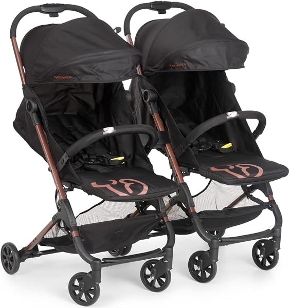Carrinho Duolee Duo Preto Cobre Galzerano