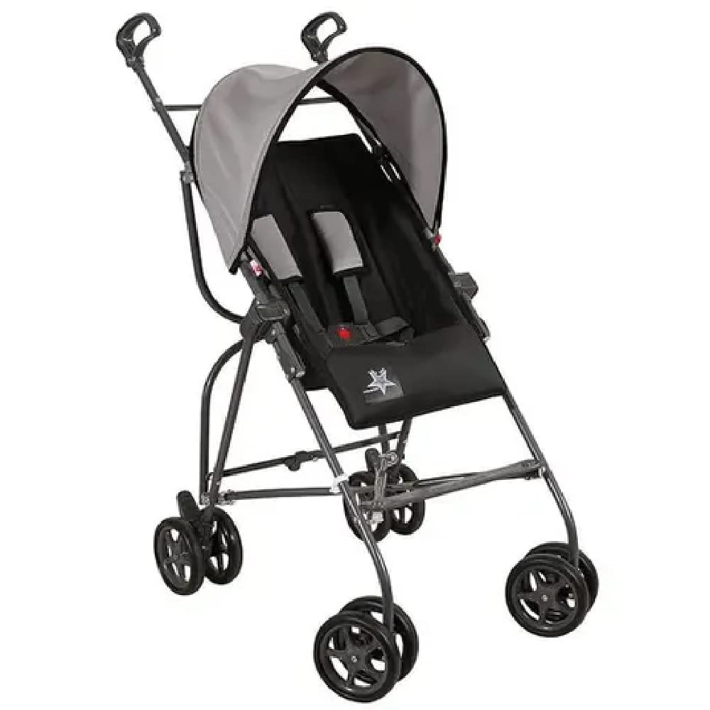 Carrinho Guarda-Chuva Capri Preto/Cinza — Galzerano