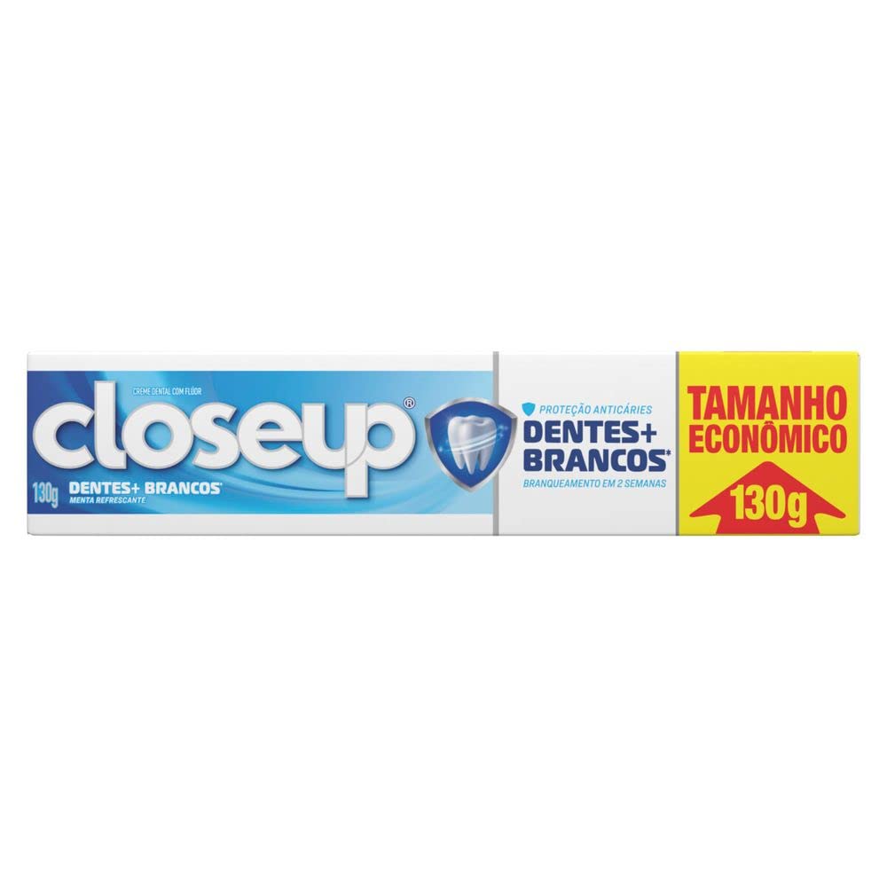 Close Up Creme Dental Dentes + Brancos Menta Refrescante 130g
