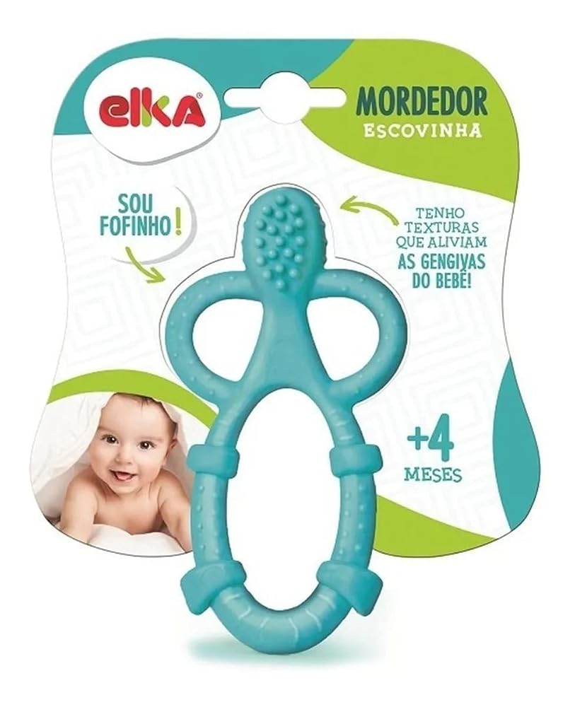 Elka Mordedor Escovinha Azul/Roxo
