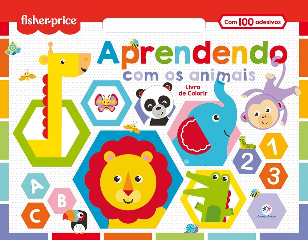 Fisher-Price Aprendendo com os Animais — Livro Cartonado