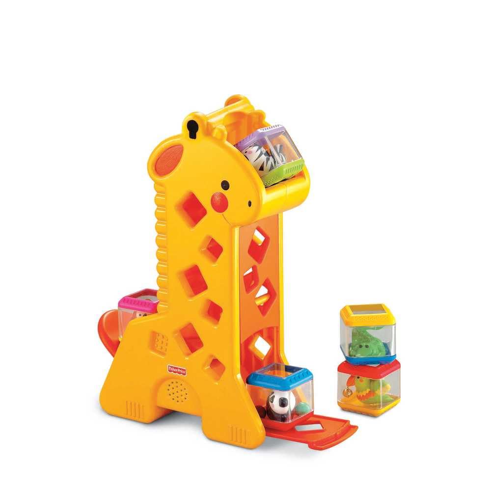 Fisher-Price Brinquedo para Bebês Girafa com Blocos
