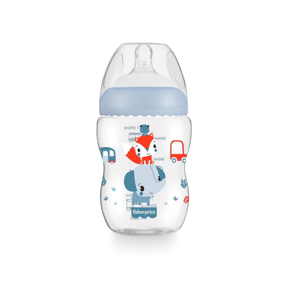 Fisher-Price Mamadeira First Moments Marshmallow Azul 270ml