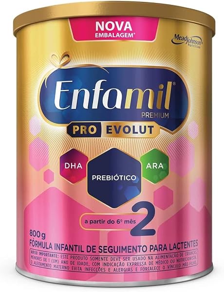 Fórmula Infantil Enfamil Premium 2 Lata 800g — 6 a 12 Meses