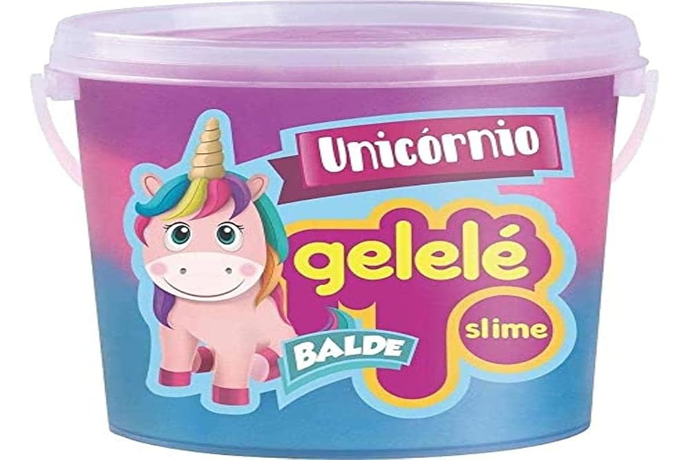 Gelelé Slime de Unicórnio Balde 457 g