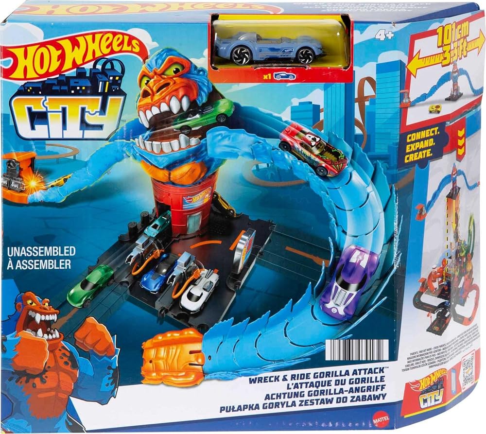 Hot Wheels City Pista Nêmesis Gorila Mattel HDR30