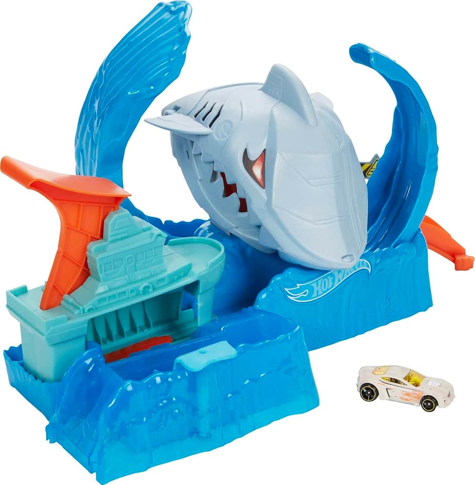 Hot Wheels City Robô Tubarão Color Shifter Mattel GJL12