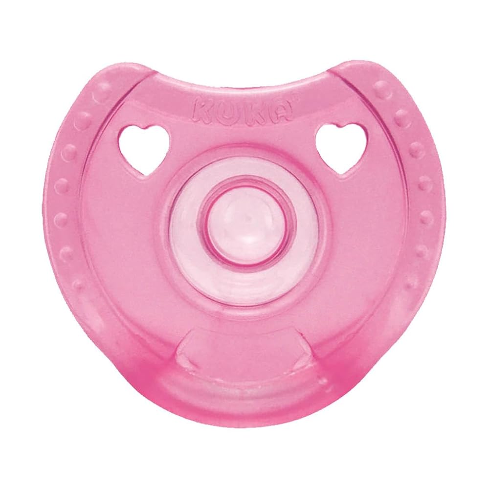 Kuka Chupeta Soft Comfort Bico Redondo 100% Silicone Rosa Tamanho 2 (6+ Meses)