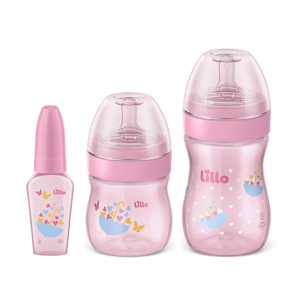 Lillo Kit Primeiros Passos de Mamadeiras 50ml / 150ml / 240ml