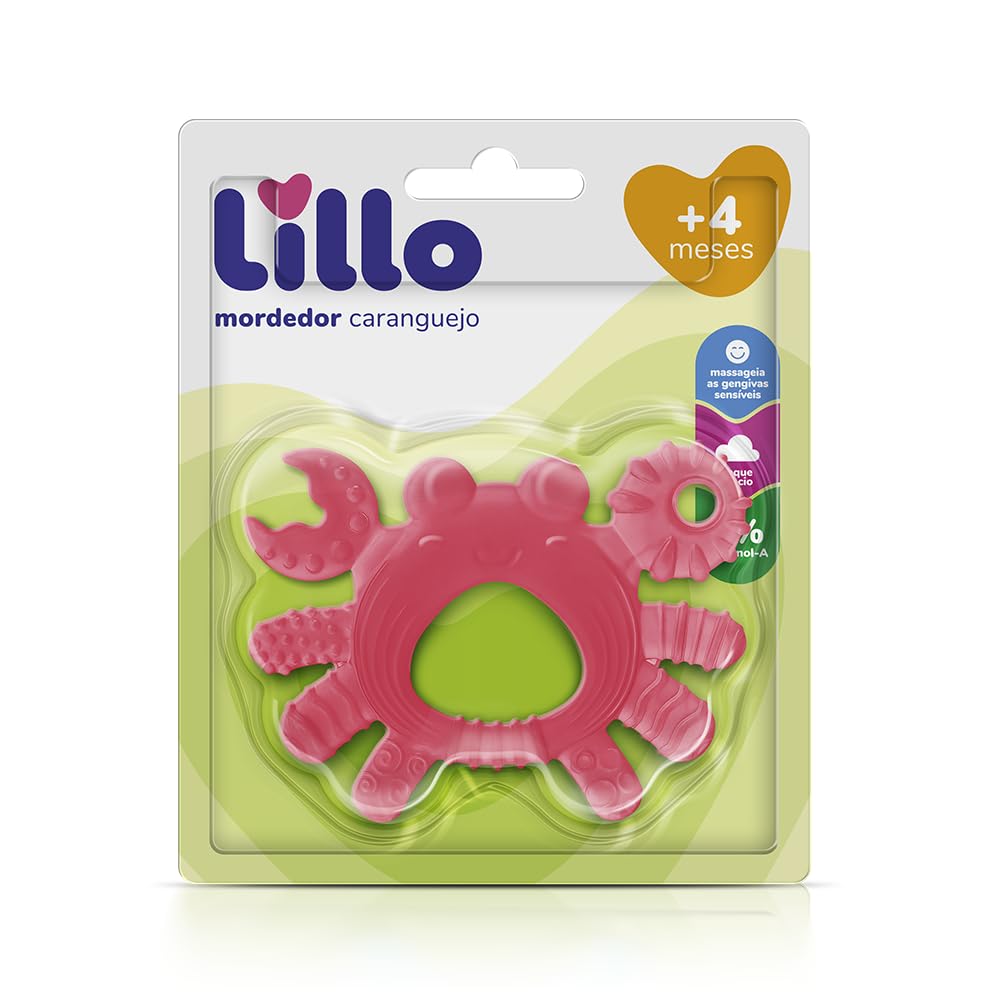 Lillo Mordedor Caranguejo Rosa