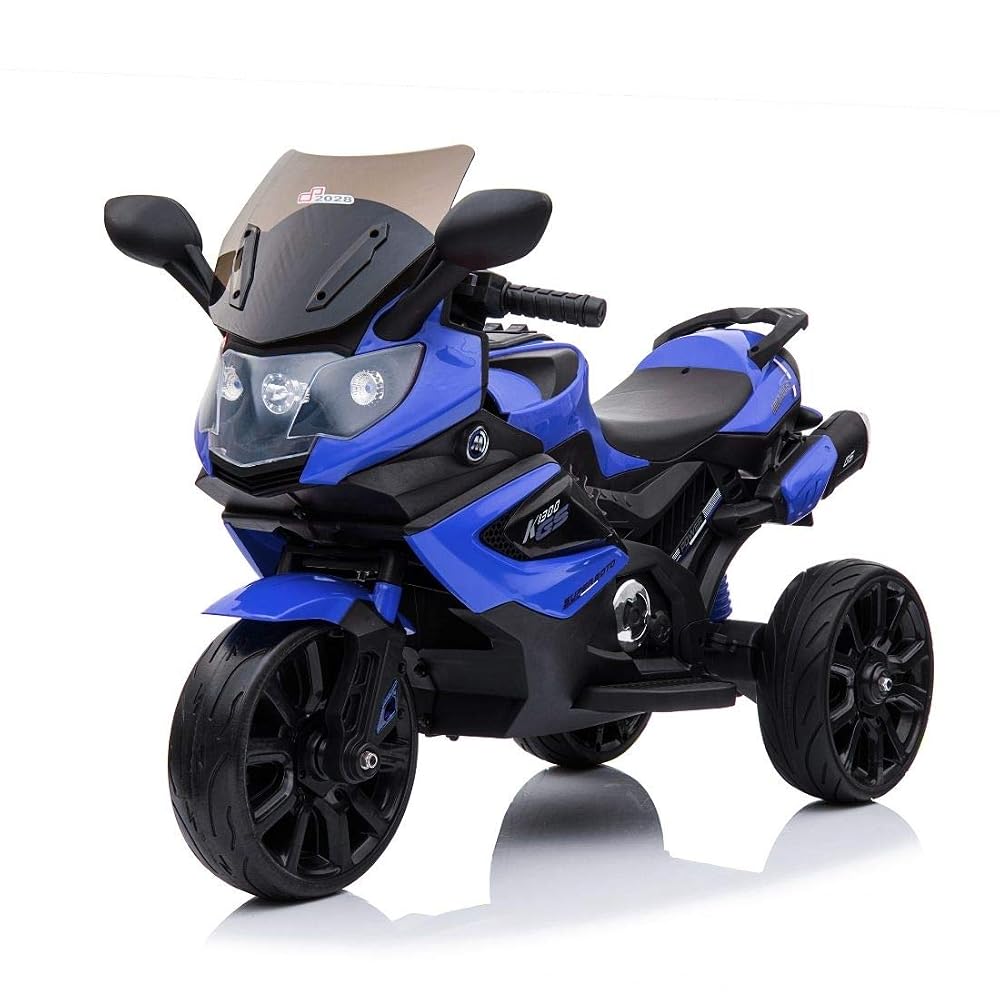 Mini Moto Elétrica Infantil Triciclo 12V Baby Style Azul