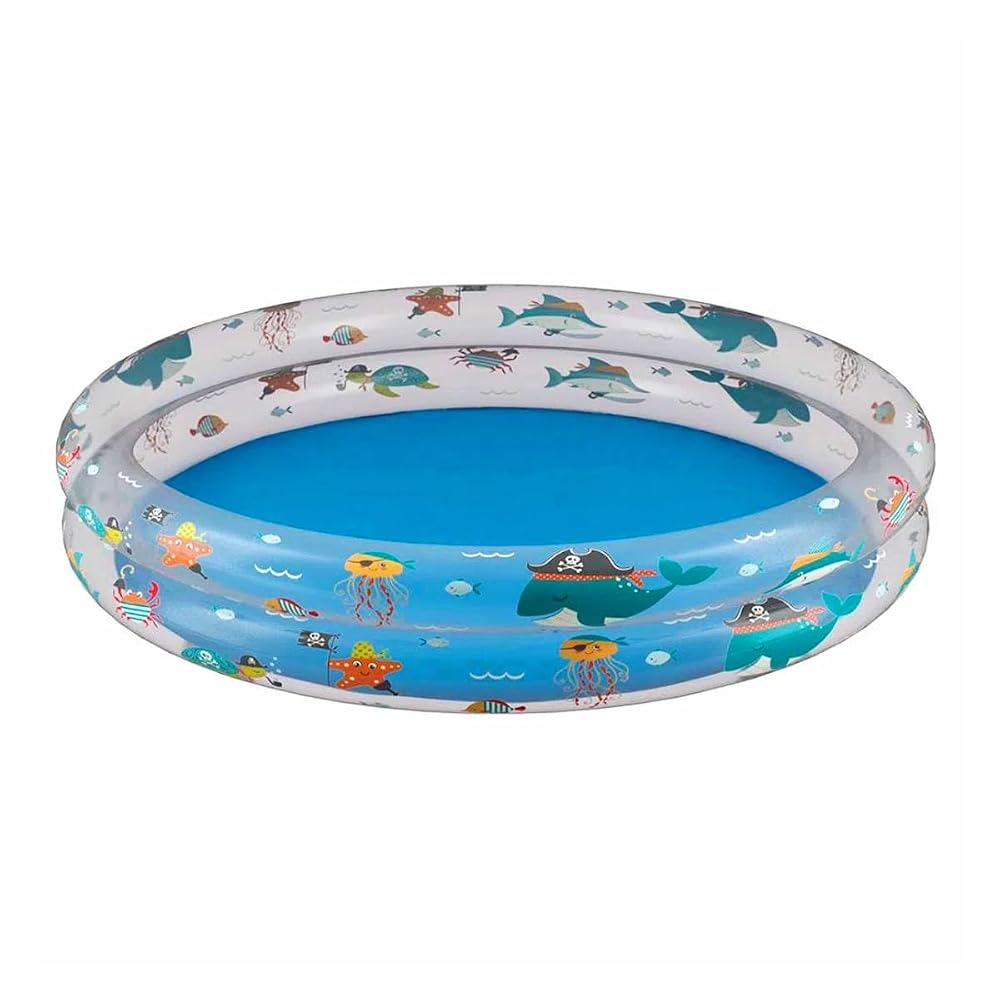 Mor Piscina Inflável Redonda Estampada 180 Litros