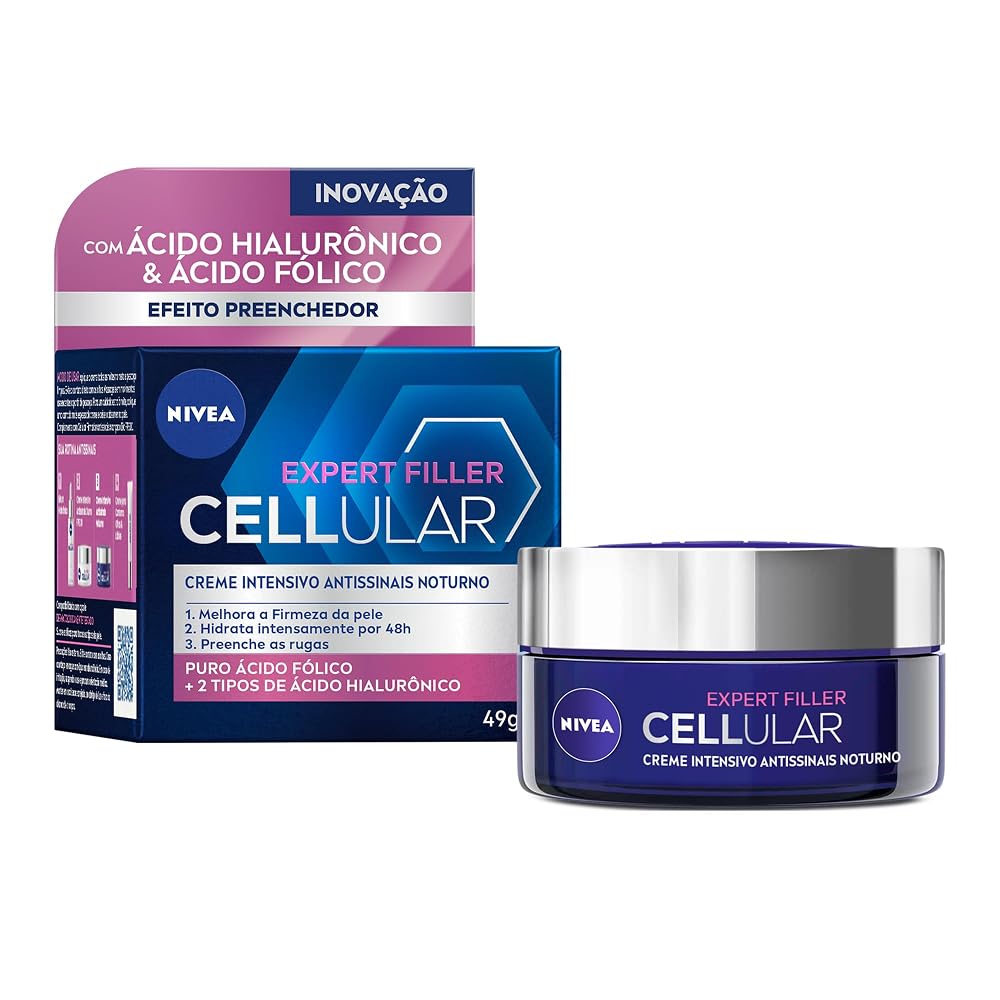 NIVEA Creme Facial Antissinais Cellular Filler Noite 49g