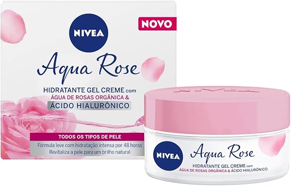 NIVEA Creme Facial Hidratante em Gel Aqua Rose 50ml