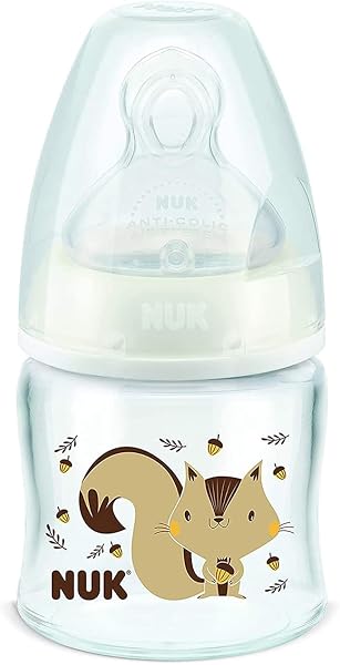 NUK First Choice Newborn Mamadeira Anticólica Silicone 90ml