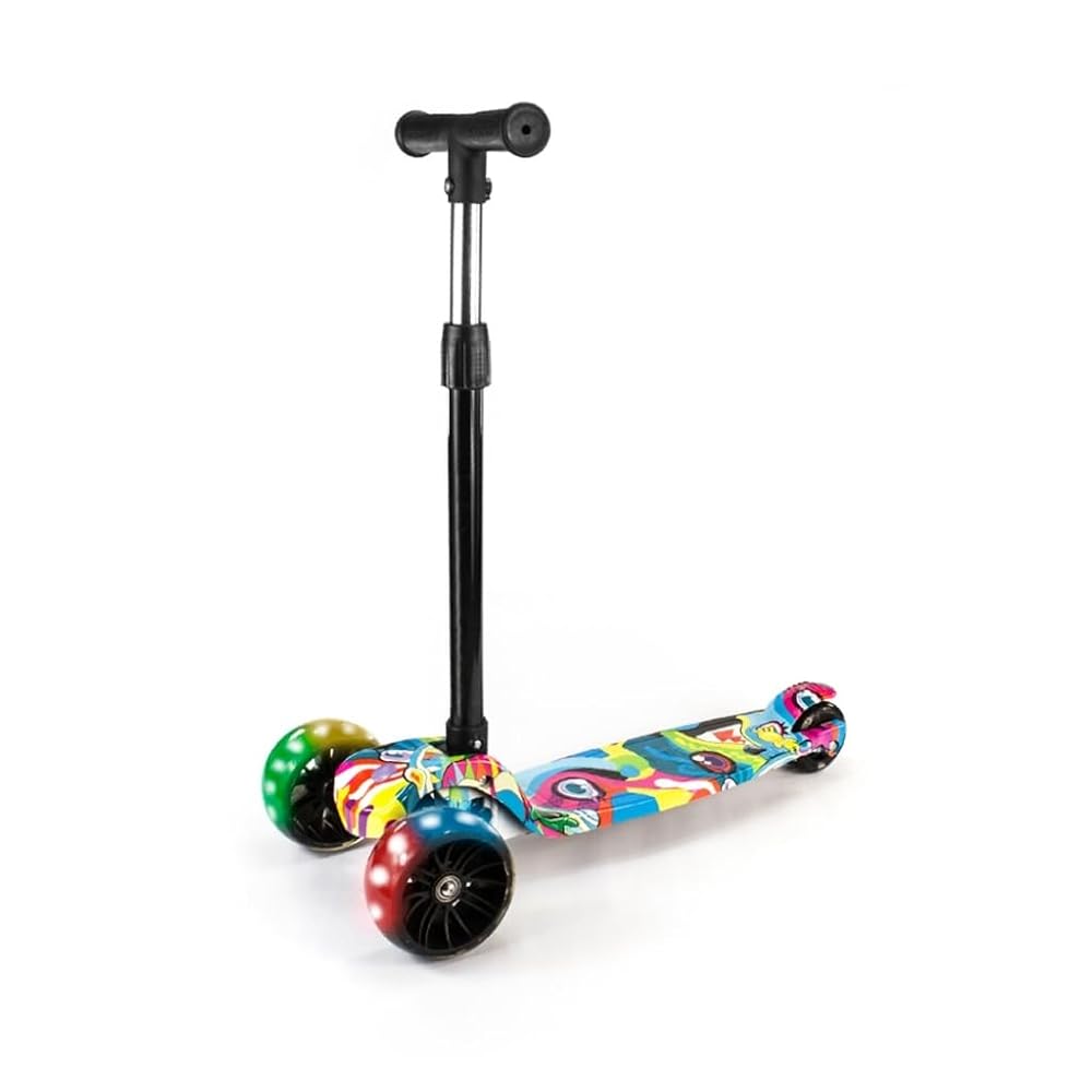 Patinete Infantil 3 Rodas LED Dobrável — Mega Compras