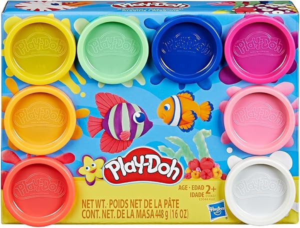 Play-Doh Massinha de Modelar Cores do Arco-Íris — 8 Potes (Hasbro)