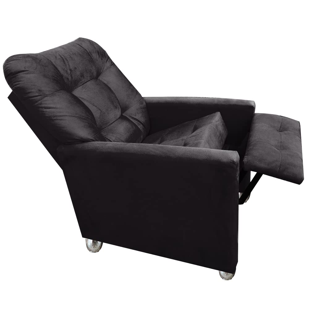 Poltrona do Papai Reclinável Pallas Preto Corino – Matrix