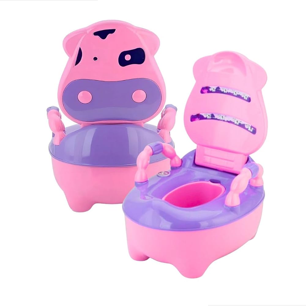 Prime Baby Troninho Infantil Fazenda Musical com Depósito Removível Antiderrapante (Rosa)