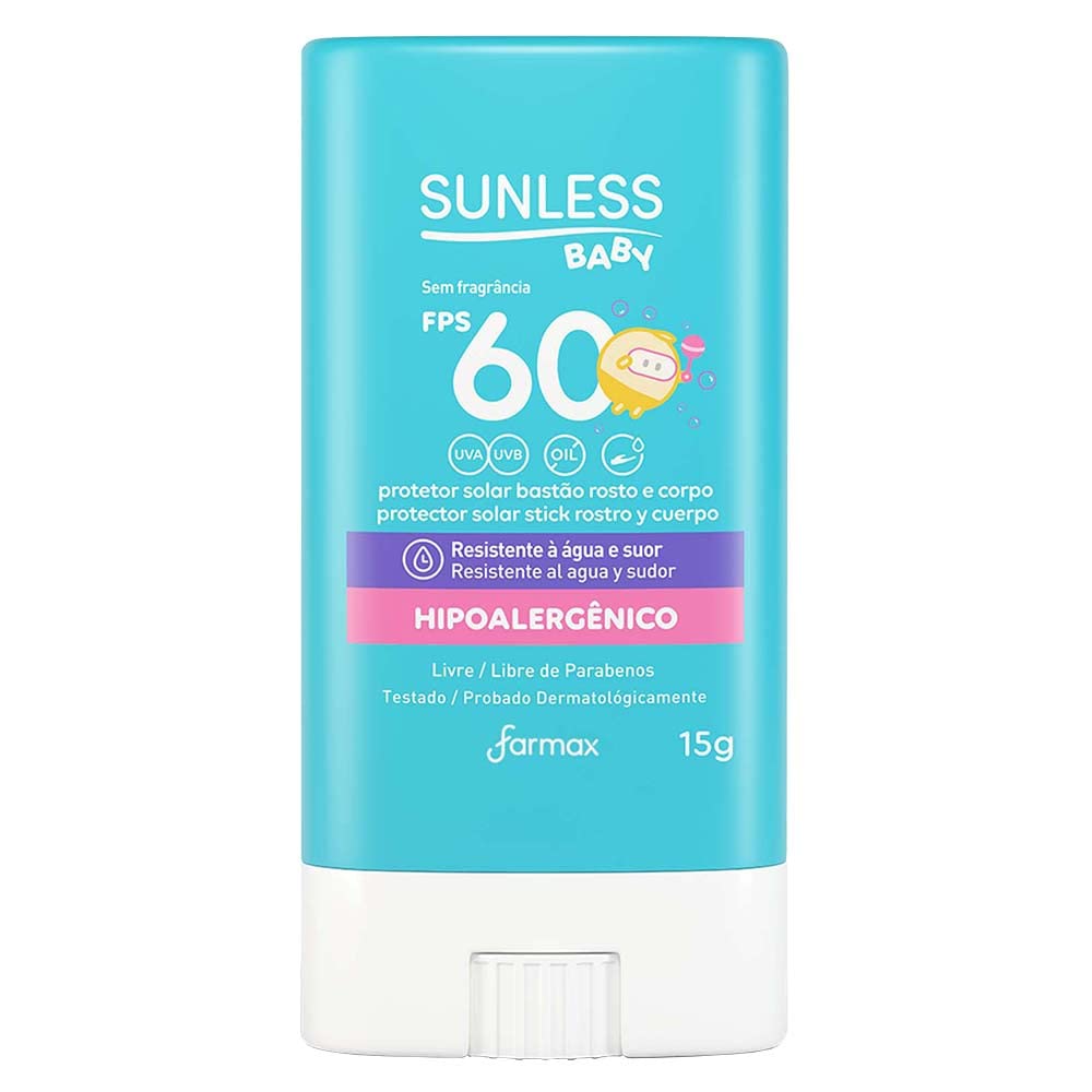Protetor Solar Baby Bastão FPS 60 15g — Sunless
