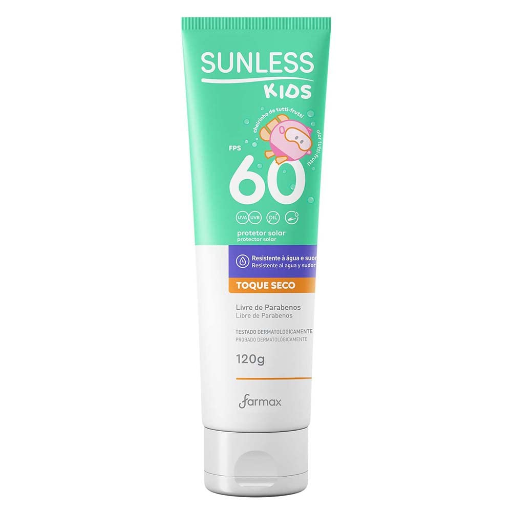 Protetor Solar Kids FPS 60 Loção 120g — Sunless
