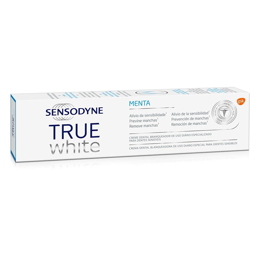 Sensodyne True White Creme Dental Branqueador para Dentes Sensíveis 100g