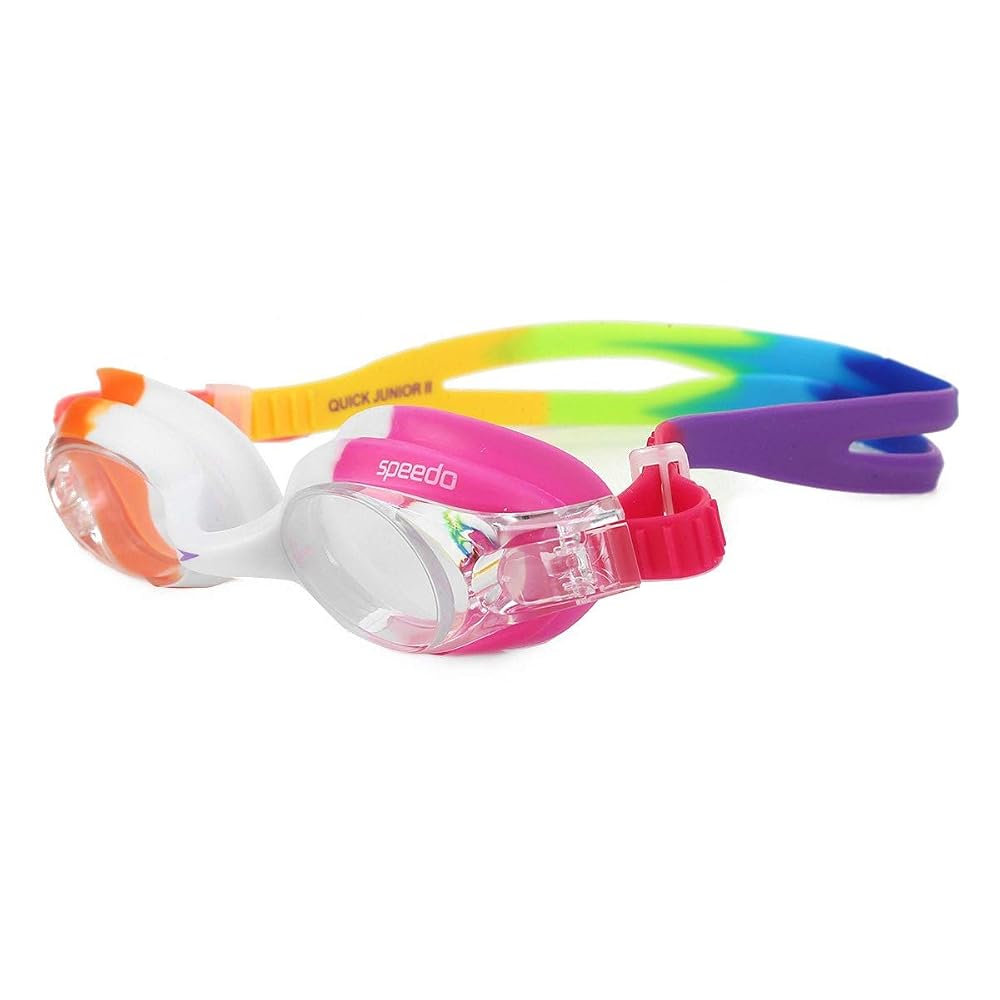 Speedo Óculos de Natação Quick Jr II — Antifog e UV, Infantil 3-6 Anos