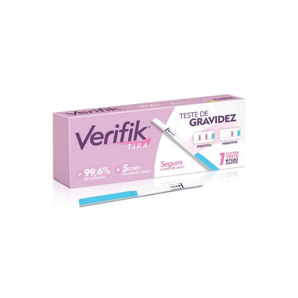 Teste Gravidez Verifik Tira + Coletor Superior a 99% — Alamar