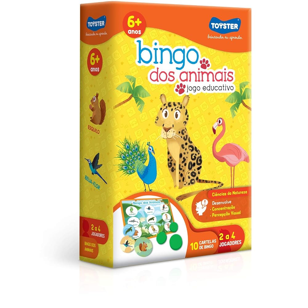 Toyster Bingo dos Animais — Jogo Educativo